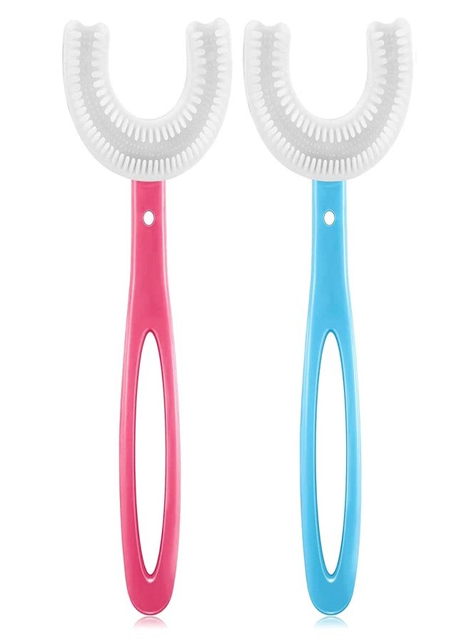 DealFry U-Shaped Manual Toothbrush 360° Oral Teeth Cleaning Tools Teeth Dental Care Hand-Held Version For 1-6 Years Children Infant (SET-2) - Image 1
